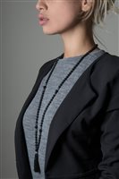 Necklace Antracite Mala Tibetani 108 Grani in Semiprecious stones Pietre dure MT06 KASHMIR - MT06 KASHMIR